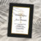 Tropical Black Gold Palm Tree Modern Wedding