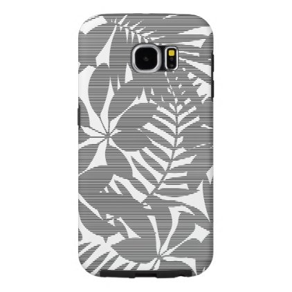 Tropical black stripes samsung galaxy s6 case