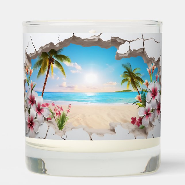 Tropical Bliss 3D Scented Jar Candle (Front)