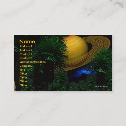 Customizable Tropical Bliss Business Card Template