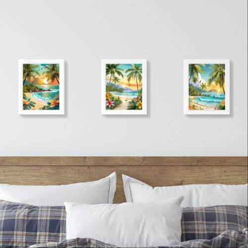 Tropical Bliss Explore Paradise with Exquisite Wa Wall Art Sets