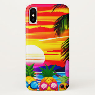 TROPICAL BLISS FOR PINEAPPLES FAMILY iPhone X CASE