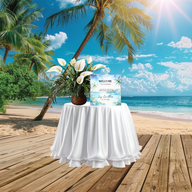 Tropical Bliss Wedding Sign (Creator Uploaded)