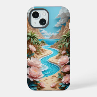 Tropical Bloom River iPhone / iPad case
