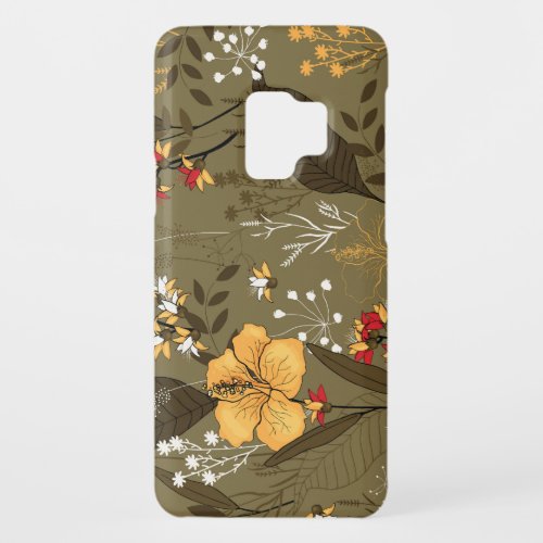 Tropical Blooms Exotic Seamless Pattern Case_Mate Samsung Galaxy S9 Case