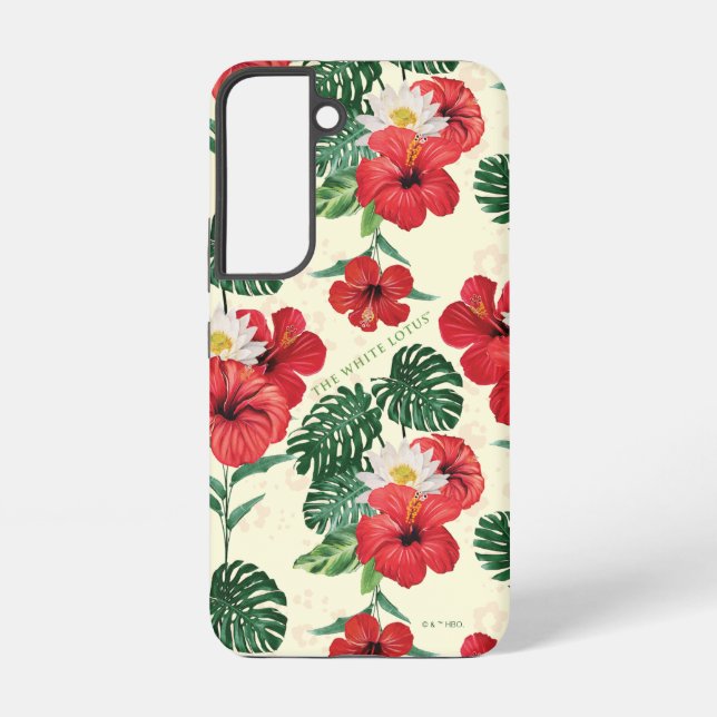 Tropical Blooms of The White Lotus Samsung Galaxy Case (Back)