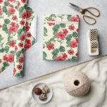 Tropical Blooms of The White Lotus Wrapping Paper