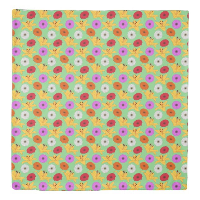 Tropical Blossom Duvet Cover (Front)