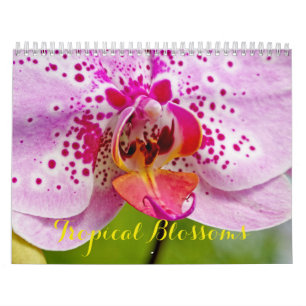 Tropical Blossoms Calendar