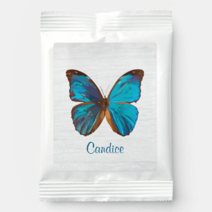 Tropical Blue and Turquoise Gem Colored Butterfly Margarita Drink Mix