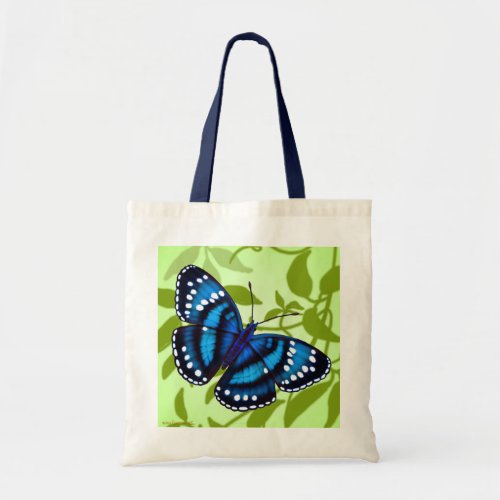 Tropical Blue Butterfly Tote