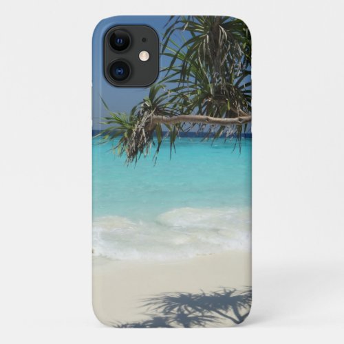 Tropical Blue Ocean Beach Scene Photo iPhone 11 Case