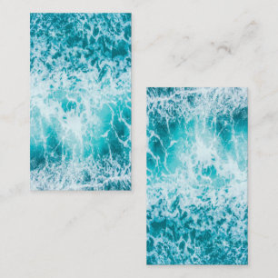Tropical Blue Ocean Waves Business Card