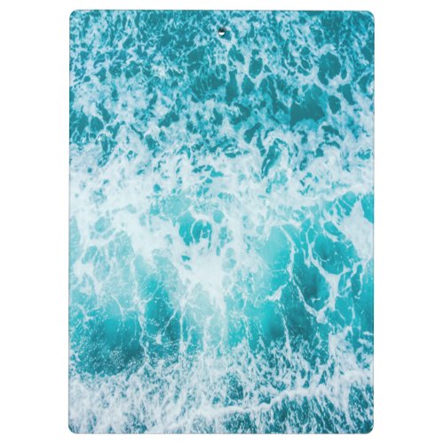 Tropical Blue Ocean Waves Clipboard