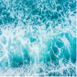 Tropical Blue Ocean Waves Cutout<br><div class="desc">Cool blue ocean waves abstract pattern nature,  summer tropical sea and ocean waves best gift for sea and ocean lovers. Cool Blue ocean wave summer surfing adventure. Tropical sea wave summer explore.</div>