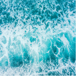 Tropical Blue Ocean Waves Cutout