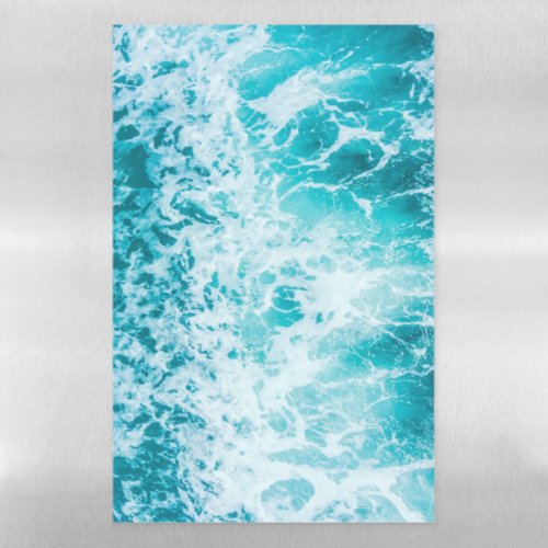 Tropical Blue Ocean Waves Magnetic Dry Erase Sheet
