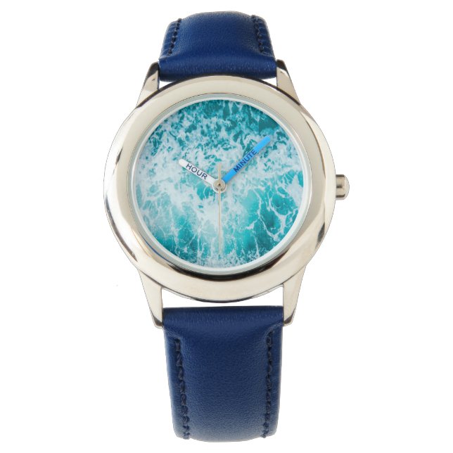 Tropical Blue Ocean Waves Watch (Front)