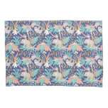 Tropical Blue Sloth Pattern Pillow Case