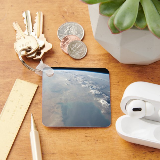 Tropical Blue Waters Of The Persian Gulf. 2 Keychain (Desk)