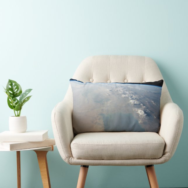 Tropical Blue Waters Of The Persian Gulf. 2 Lumbar Pillow (Chair)