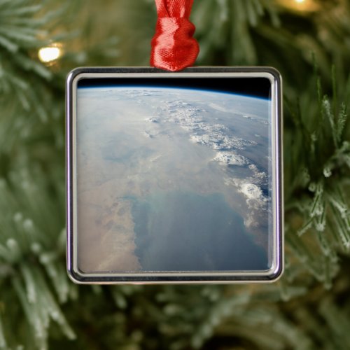 Tropical Blue Waters Of The Persian Gulf 2 Metal Ornament