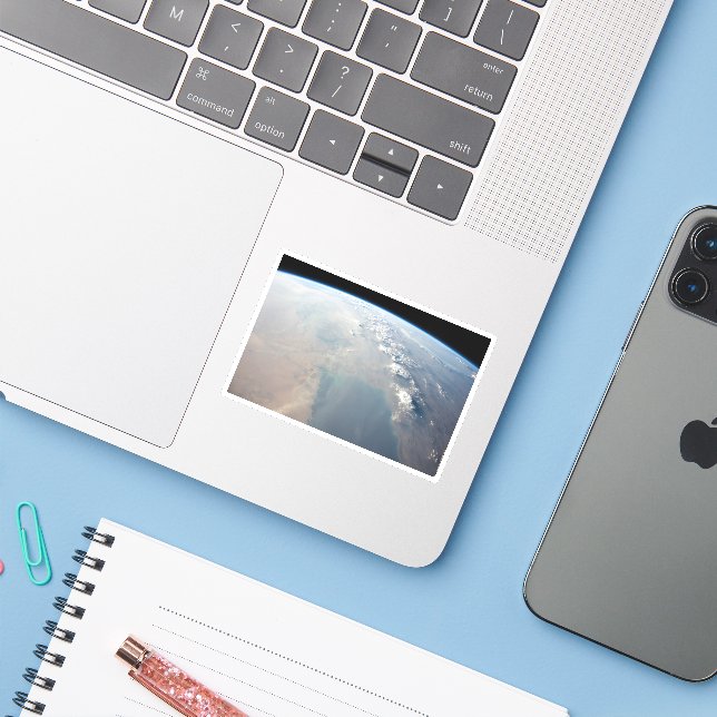 Tropical Blue Waters Of The Persian Gulf. 2 Sticker (Laptop w/ iPhone)