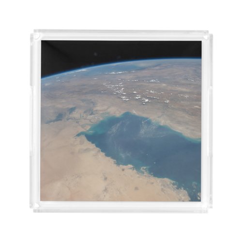 Tropical Blue Waters Of The Persian Gulf Acrylic Tray