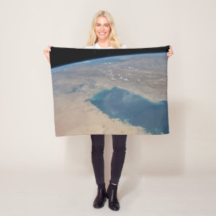 Tropical Blue Waters Of The Persian Gulf. Fleece Blanket