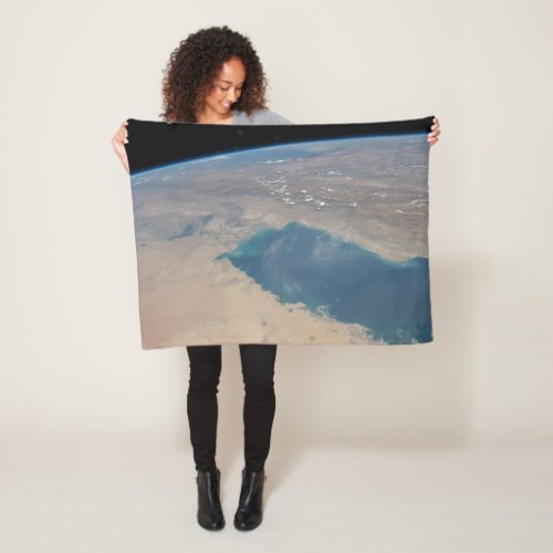 Tropical Blue Waters Of The Persian Gulf Fleece Blanket