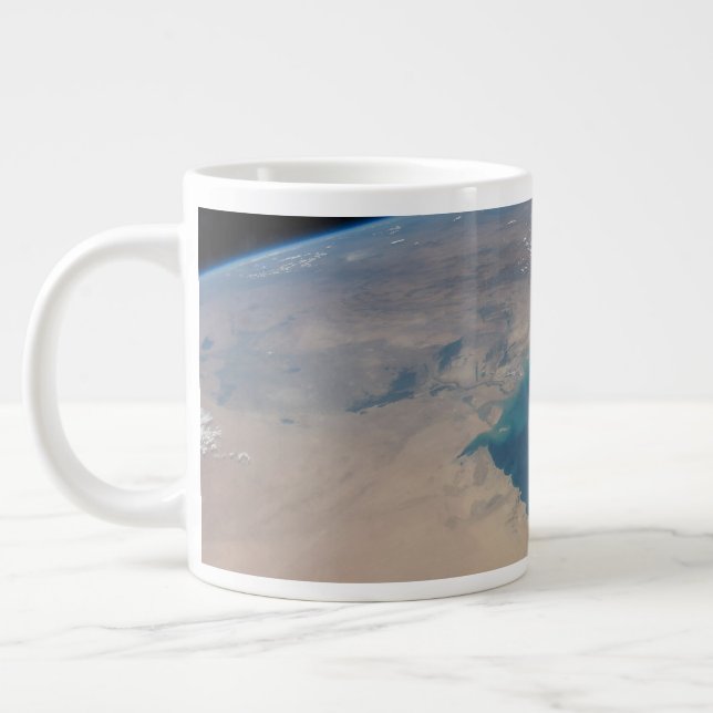 Tropical Blue Waters Of The Persian Gulf. Giant Coffee Mug (Left)