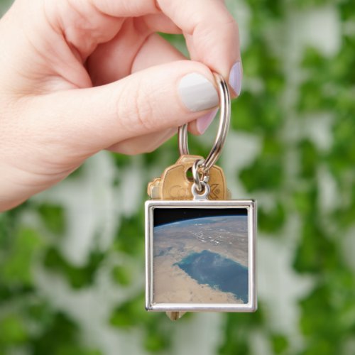 Tropical Blue Waters Of The Persian Gulf Keychain