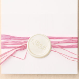 Tropical Blues & Greens Eco-Friendly Beach Wedding Wax Seal Sticker