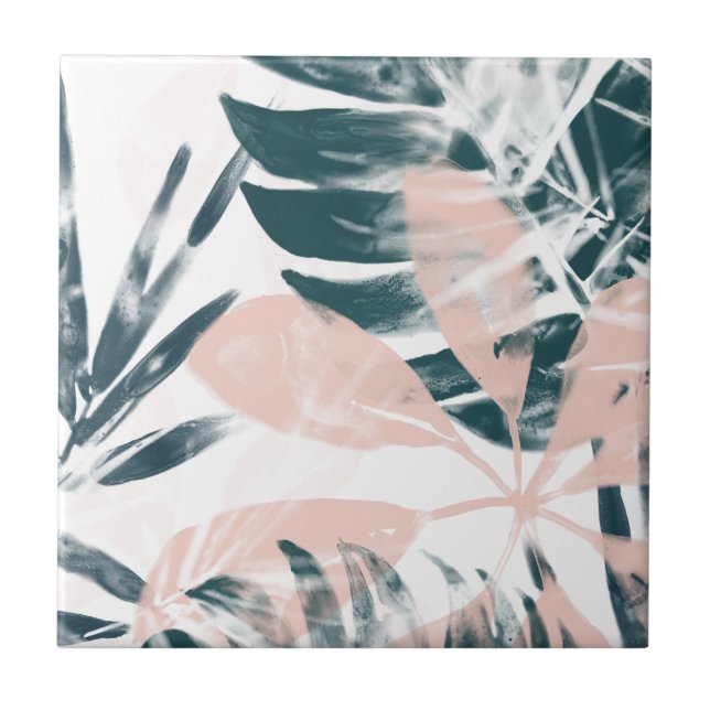 Tropical Blush Ceramic Tile (Front)