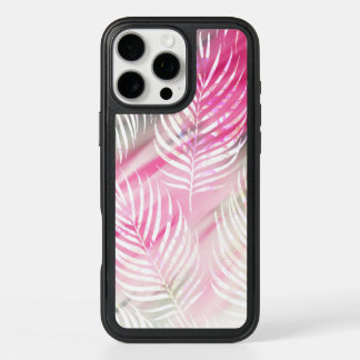 Tropical blush mint green white watercolor floral iPhone 16 pro max case
