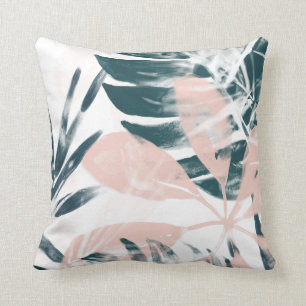 Tropical Blush Throw Pillow