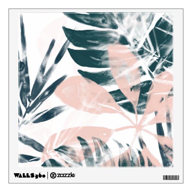 Tropical Blush Wall Decal (Front)