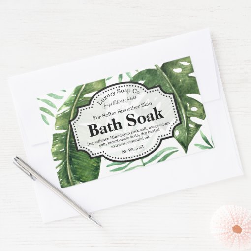 Tropical Body Scrub Label | Zazzle