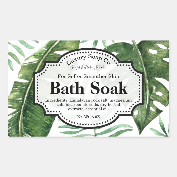 Tropical Body Scrub Label | Zazzle.com