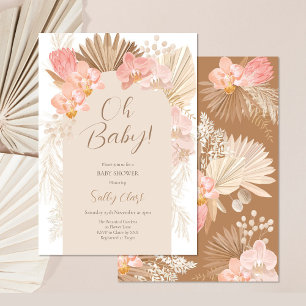 Tropical Boho Baby Shower Invitation