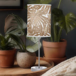 Tropical Boho Brown Jungle Leaves Table Lamp at Zazzle
