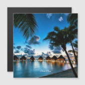 Tropical Bora Bora Magnetic Card (Front/Back)