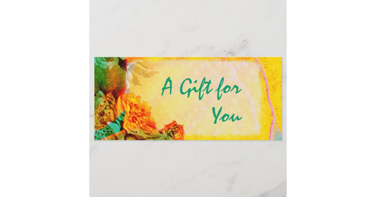 Tropical Borders Gift Certificate template