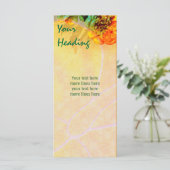 Tropical Borders rack card template (Standing Front)