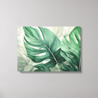 Tropical Botanical Bliss Canvas Print