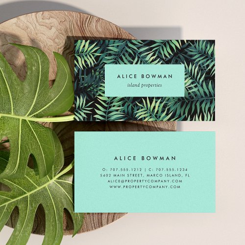 Tropical Botanical Business Card