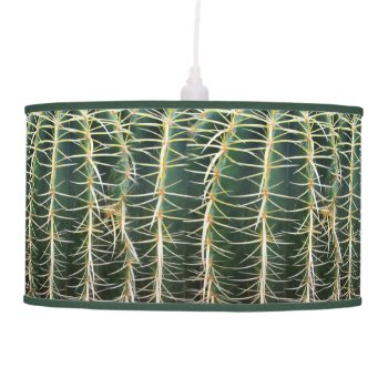 Tropical Botanical Cactus Photo Pendant Lamp by KreaturFlora at Zazzle