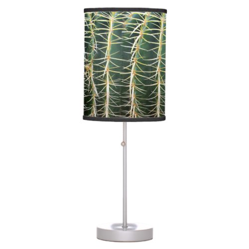 Tropical Botanical Cactus Photo Table Lamp