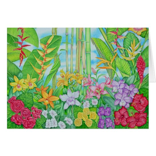 Tropical Botanical Cards (Front Horizontal)