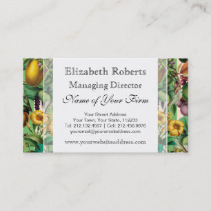 Tropical Botanical Fruit Garden Business Card